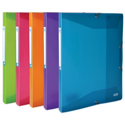400006524, Blu, Verde, Arancione, Rosa, Porpora, Polipropilene (PP), 24 x 32, Ritratto, Desk tray, Box file folder - Foto 1