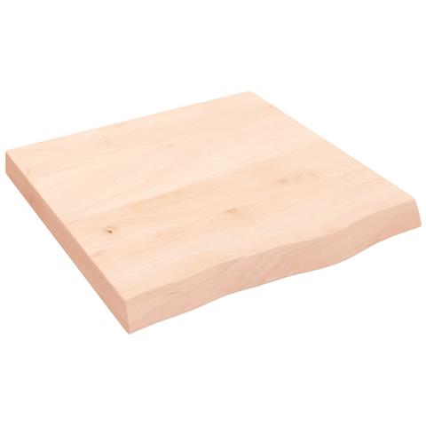 Piano Bagno 60x60x (2-6) cm in Legno Massello Non Trattato - Foto 1