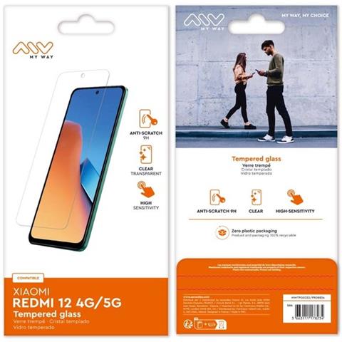 Salvadisplay In Vetro Temperato Per Xiaomi Redmi 12 4g / 5g Antigraffio, Trasparente - Foto 2