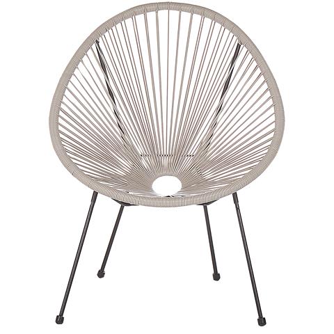 Sedia Spaghetti Rattan Grigio Chiaro Acapulco Ii - Foto 5