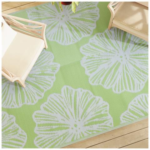 Tappeto Da Esterno Verde 190x290 Cm In Pp - Foto 1