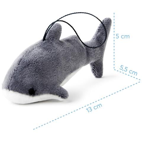 Wp Merchandise - Squalo Aqua Portachiavi In Peluche (13 Cm) - Foto 2