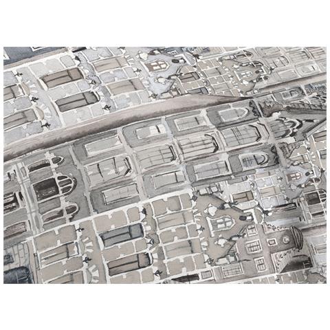 Completo Lenzuola Linea Pensieri Delicati 100% Cotone Disegno Volare Singolo Beige - Foto 2