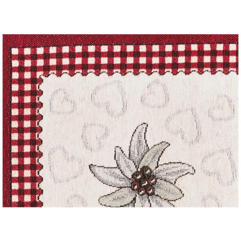 Federa Cuscino Arredo Casa Fodera Tessuto Cinigliato Cuori Ortles 40x40 Ortles - Foto 2