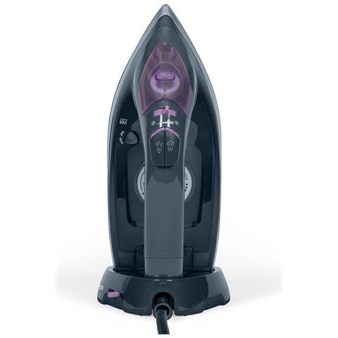 Ferro da Stiro a Vapore dom483 Capacità 0.35 Litri Potenza 2200 Watt Colore Grigio /Viola - Foto 2