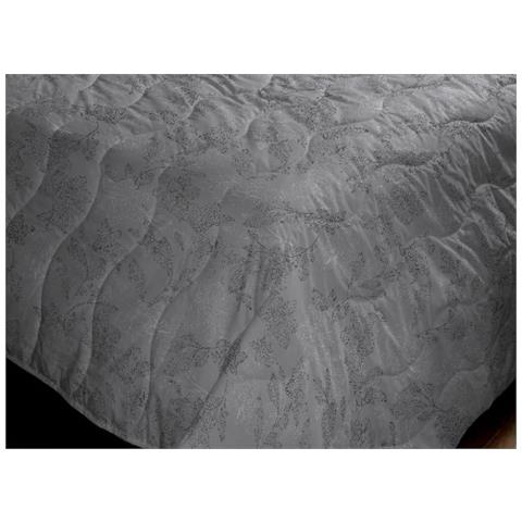 Trapunta Piumone Invernale 300gr Cotone Made Italy Disegno Lilly Singolo Grigio - Foto 5