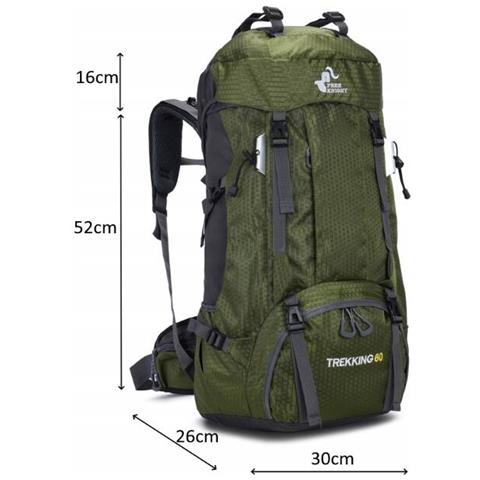 Knight 50l+10l Zaino Da Trekking Colore: Cachi - Foto 4