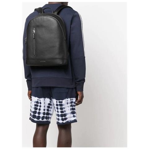 Slim Commuter Backpack Zaino Pelle Di Mucca Borse Uomo Nero Eu One Size, 33u2lhdb2l-001 - Foto 2