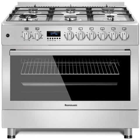 Cucina Elettrica KWGE-K90-6 TOP CHEF 6 Fuochi a Gas Forno Elettrico Multifunzione Termoventilato Classe B Dimensioni 90 x 64.5 cm Colore Inox - Foto 1