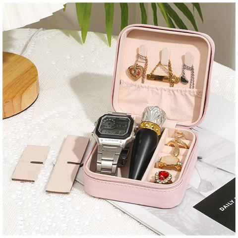 Portagioie Mini - Elegante Pelle Pu Pink - Foto 4