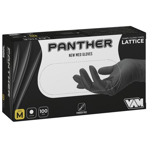 Box 100 Guanti Panther Lattice Nero Taglia M - Foto 2