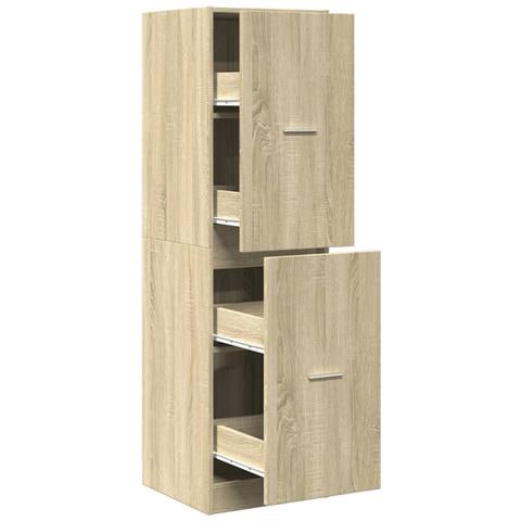 Armadietto Da Farmacia Rovere Sonoma 40x41x144,5 Cm Truciolato - Foto 2
