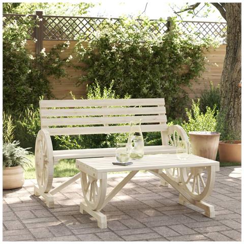 Lusso Casadino - Set Salotto Da Giardino 2 Pz In Legno Massello Di Abete - Foto 8