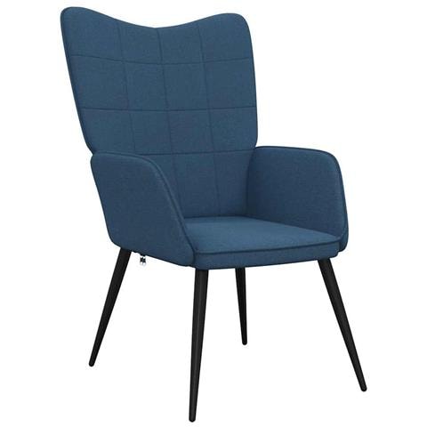 Lusso Casadino -  Sedia Relax Blu In Tessuto - Foto 1