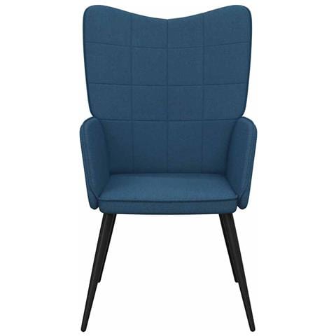 Lusso Casadino -  Sedia Relax Blu In Tessuto - Foto 2