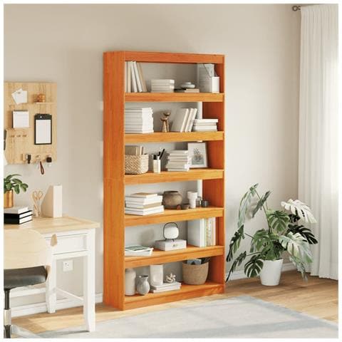 Lusso Casadino - Libreria/divisorio 100x30x199,5 Cm In Legno Massello Di Pino - Foto 2