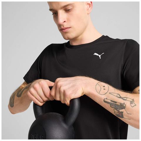 M Tad Essentials Solid Cat Tee Lc Small 52590801, Uomini, Nero, S - Foto 2