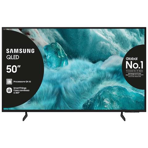 QLED AI TV 50" QE50Q7FAAUXZT 4K, Processore Q4 AI, 4K Upscaling, Color Booster Pro, OTS Lite, Slim Look Design, Vision AI Smart TV, 2025 - Foto 1