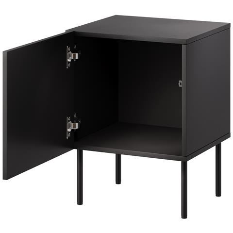 Comodino 2 pz. SIENA 44,5x40x59 nero opaco - Foto 2