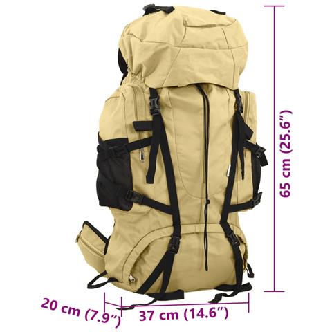 Zaino da Trekking Cachi 60 L in Tessuto Oxford - Foto 8