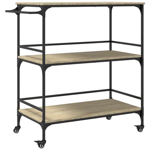 Carrello da Cucina Rovere Sonoma 100,5x50x105 cm - Foto 1