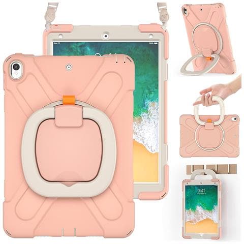 Custodia Per Ipad Air 3/pro 10.5"" Con Supporto E Tracolla Rosa - Foto 1