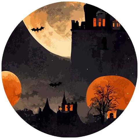 Set Di 2 Sottobicchieri In Pvc A Tema Halloween - Magnetici E Decorativi - Foto 1