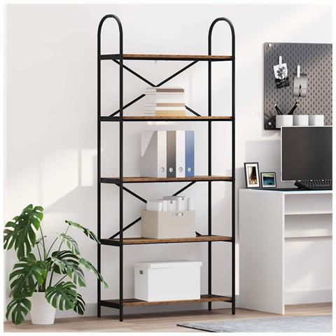 Libreria Legno vecchio 80 x 30 x 183 cm Legno multistrato - Foto 2