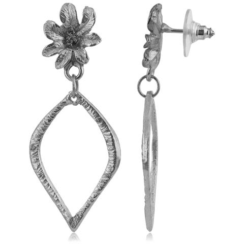 Orecchino D'argento A Forma Di Palma - Foto 1