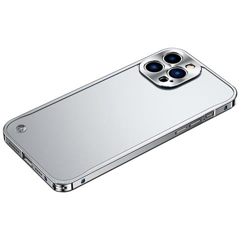 Elegante Bumper In Lega Di Alluminio Argento Con Fibbia A Cavalluccio Marino, Non Magnetica, Compatibile Con Iphone 17 - Foto 1