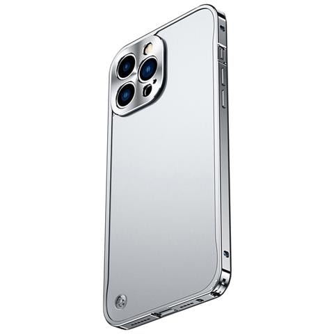 Elegante Bumper In Lega Di Alluminio Argento Con Fibbia A Cavalluccio Marino, Non Magnetica, Compatibile Con Iphone 17 - Foto 2