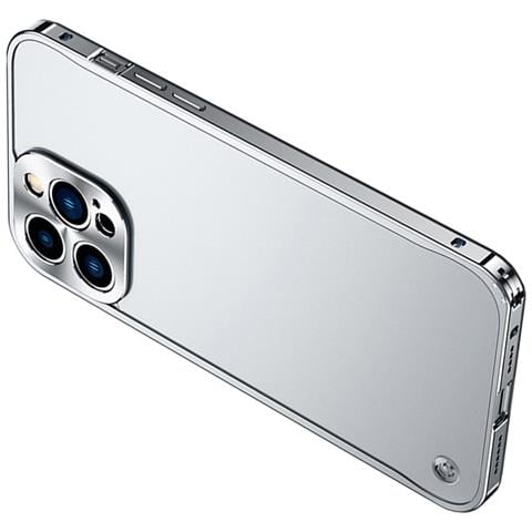 Elegante Bumper In Lega Di Alluminio Argento Con Fibbia A Cavalluccio Marino, Non Magnetica, Compatibile Con Iphone 17 - Foto 3