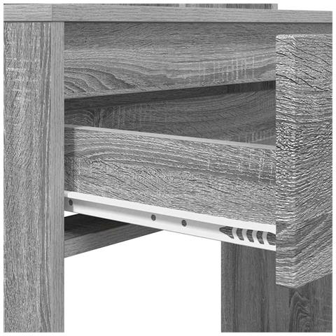 Tavoli da Trucco per Camera da Letto con cassetto Grigio Sonoma - Foto 9