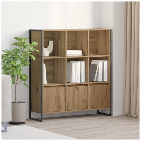 Armadio per Libri 2 pcs Rovere Artigianale 99,5 x 30 x 108,5 cm - Foto 2