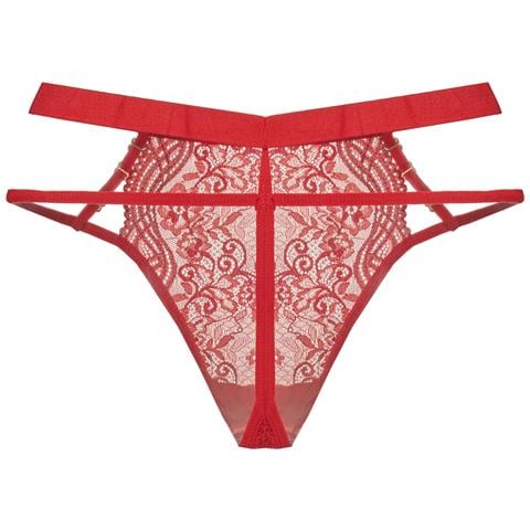 Perizoma In Pizzo Rosso 21683 Donna - Foto 2