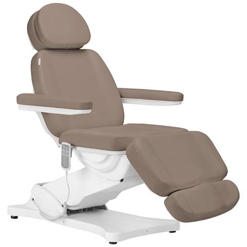 poltrona cosmetica elettrica Classic 3 motori marrone moderno - Foto 4