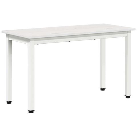 panchina Bianco 80 x 35 x 45 cm Pino massello - Foto 1