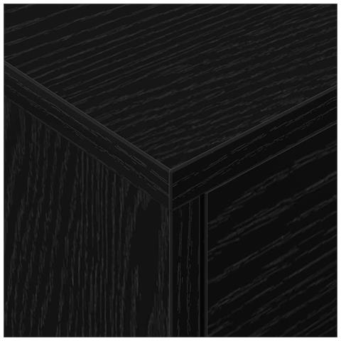 Comodino Rovere Nero 40,5 x 40 x 48 cm Legno multistrato - Foto 9