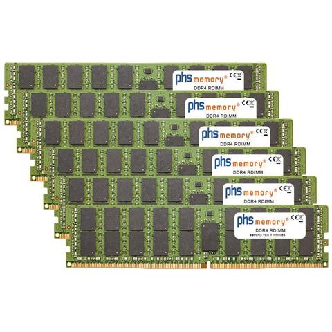 Memoria Phs 192gb (6x32gb) Kit Lettore Ram Per Apple Macpro 24-core 2,7ghz (2019) Ddr4 Rdimm 2933mhz Pc4-23400-r (sp336472) - Foto 1