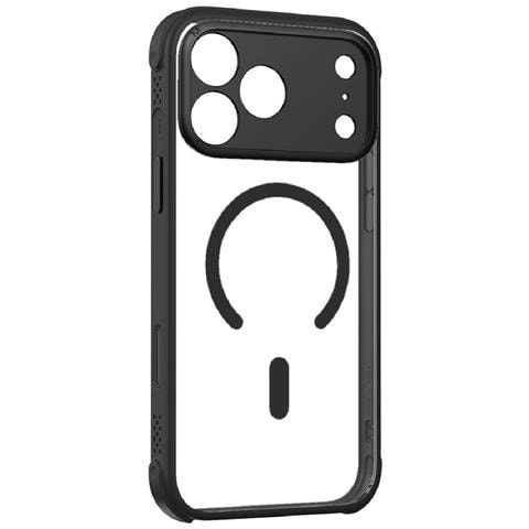 Cover per iPhone 17 Pro Max - TPU+PC, Nero, Antiurto - Foto 1