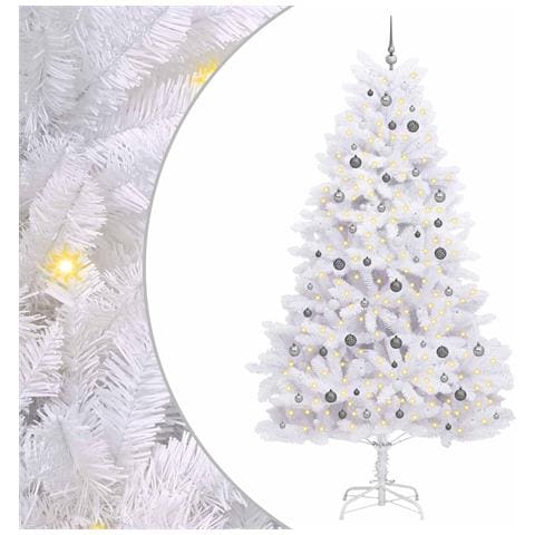 Albero di Natale artificiale Bianco 128 x 128 x 270 cm - Foto 1