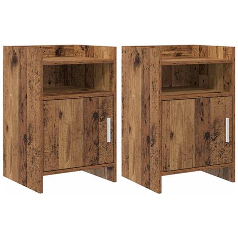 Comodini 2 pcs Legno antico 40 x 36 x 60 cm - Foto 1