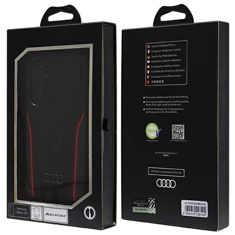 Custodia Originale In Pelle Audi Magsafe, Nero E Rosso (s24) - Foto 2