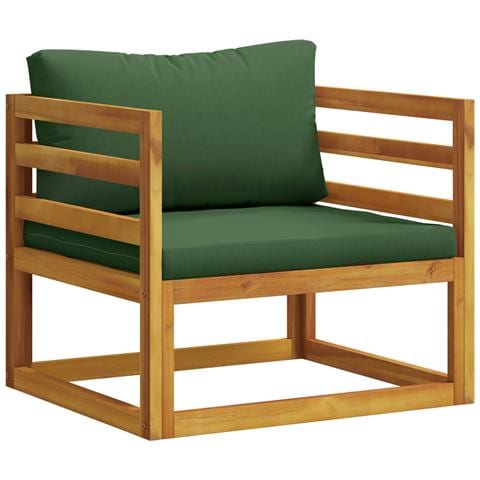 Poltrona componibile con cuscini 100 % poliestere Solid-Acacia - Foto 1