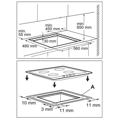Piano Cottura PX640XV a Gas 4 Fuochi da 60 cm Colore Inox Serie Soft - Foto 2