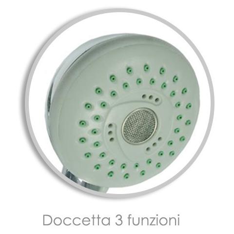 Saliscendi cromato con 3 funzioni cambia getti Tubo Flex 150 cm - Foto 2