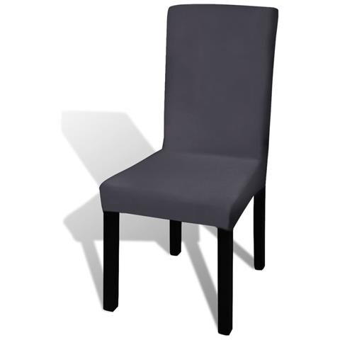 Set 4 Pz Fodera Elastica Per Sedie Antracite - Foto 5