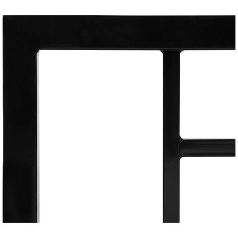 Letto In Metallo Nero Con Rete A Doghe 160 X 200 Cm Cusset - Foto 18