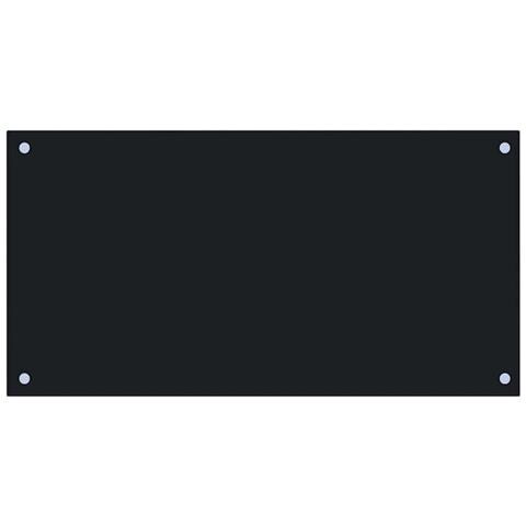 Paraschizzi Per Cucina Nero 80x40 Cm In Vetro Temperato - Foto 1