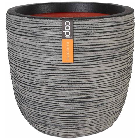 Fioriera Nature Rib Rotonda 43x41 cm Antracite KOFZ933 - Foto 1